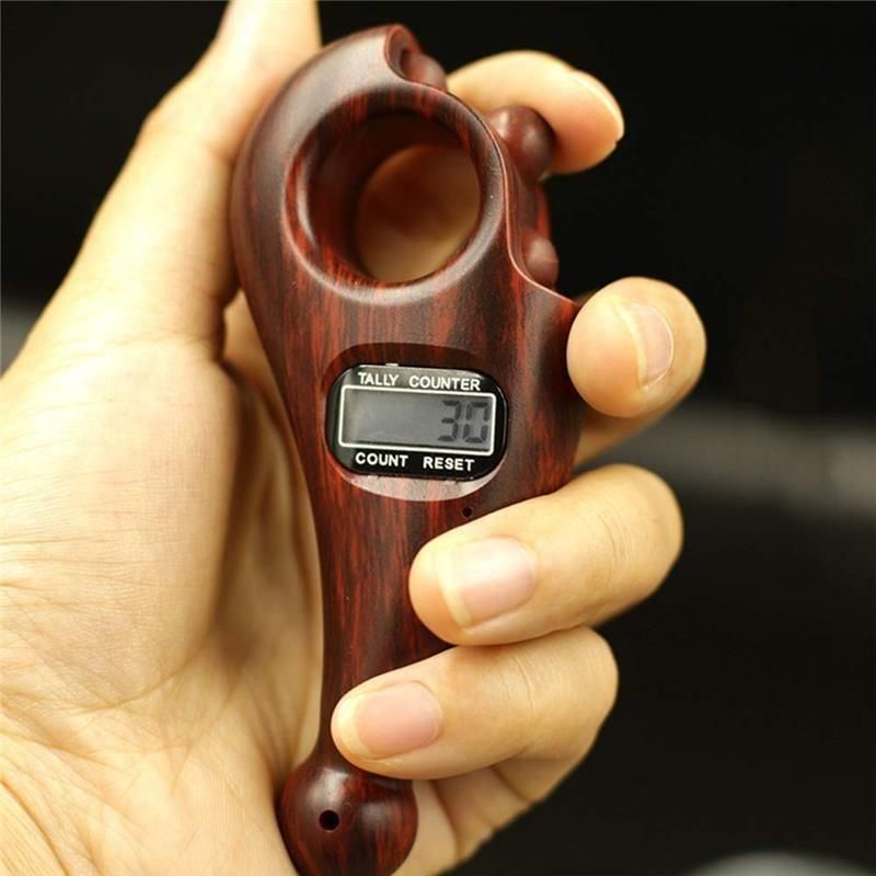 Digital Finger Tally Counter – Manual Clicker Counting Machine with Reset Button